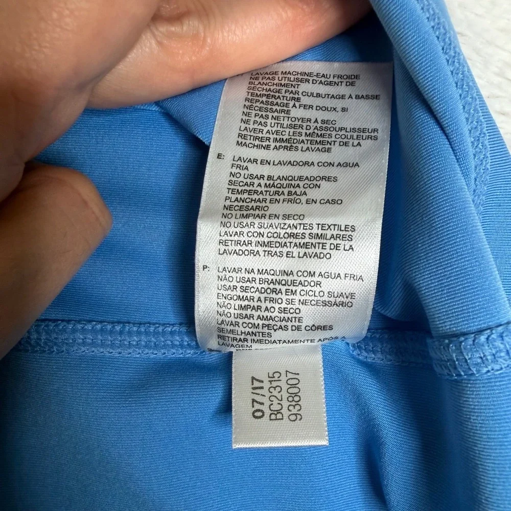 Adidas‎ Golf Long Sleeve Performance Polo Light Blue Mens 2XL